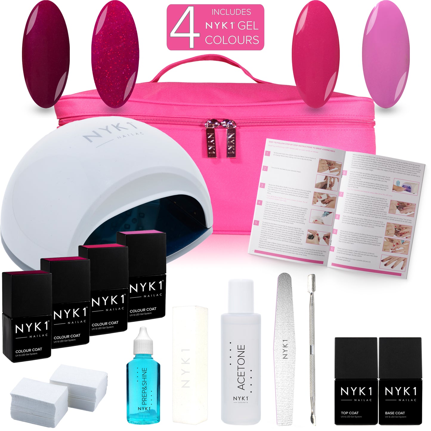 NYK1 Atlanta Kit with 4 Colour Gel Nail Polish