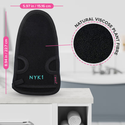 NYK1 Exfolimitt Spa Mitt (Black / Pink)