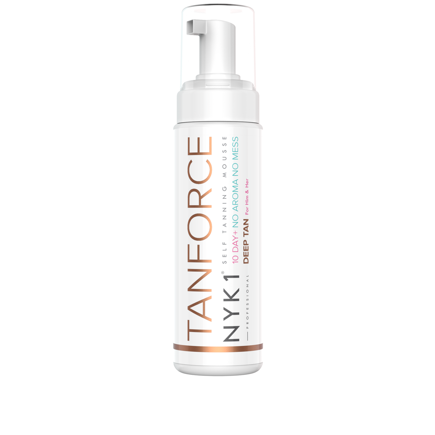 NYK1 TanForce Tan Invisible Body and Face Tanning Foam Mousse