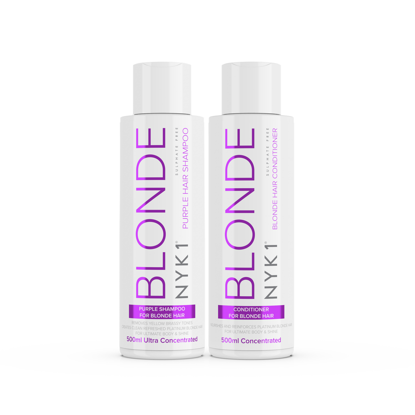 NYK1 Purple Shampoo & Conditioner For Blonde Hair Sulphate Free