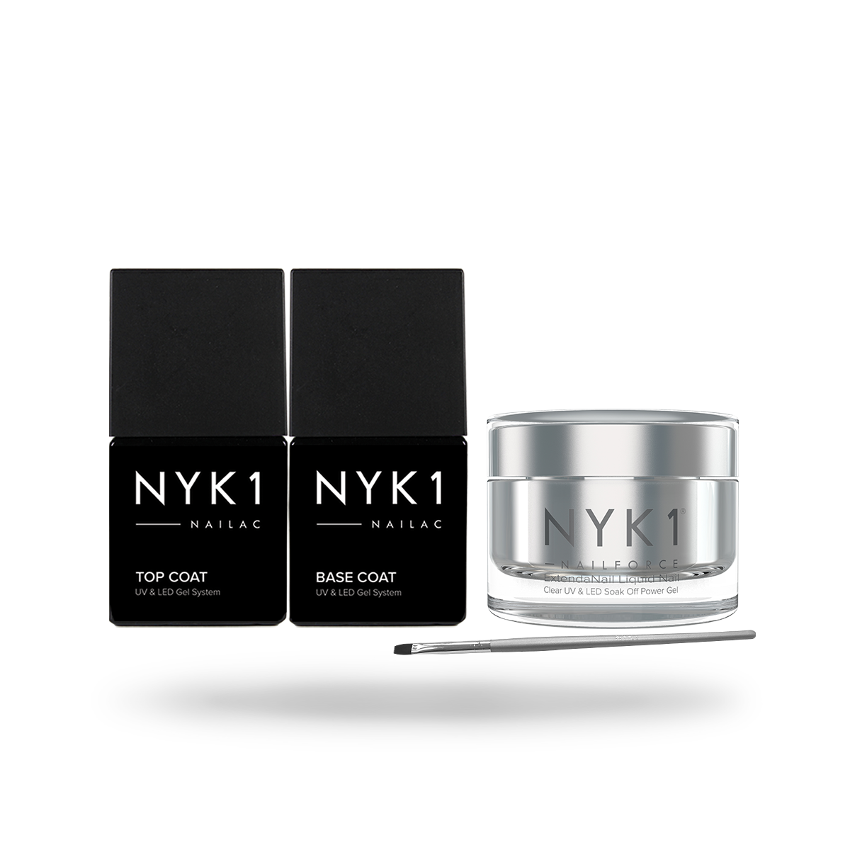 NYK1 NailForce plus Top and Base Coat Bundle